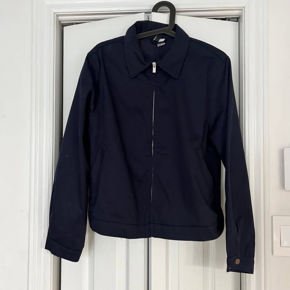 H&M Divided Twill Jacket Navy Blue - Picture 3 of 4